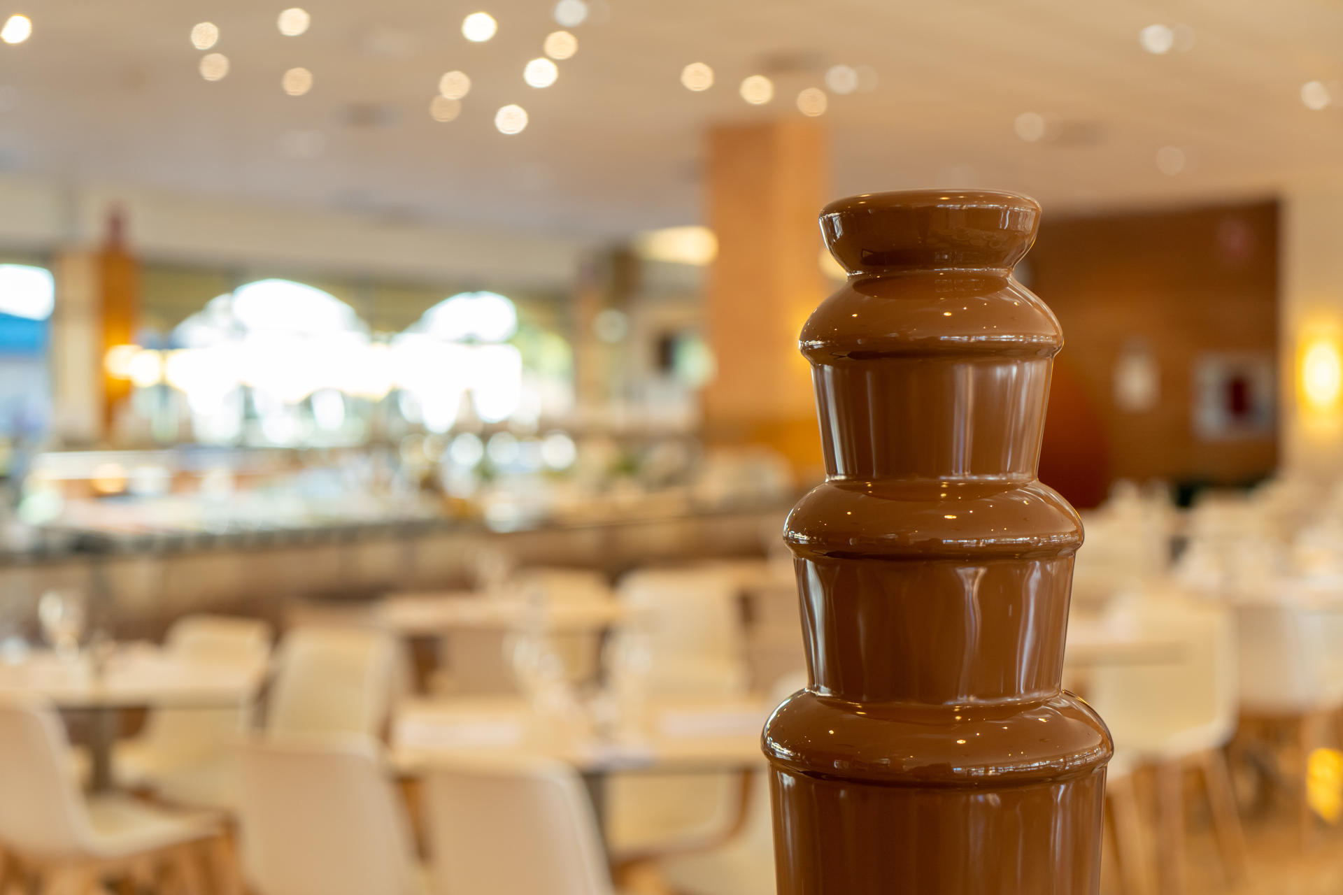 Chocolate fountain.