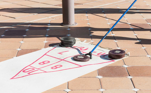 Partida de shuffleboard finalizada